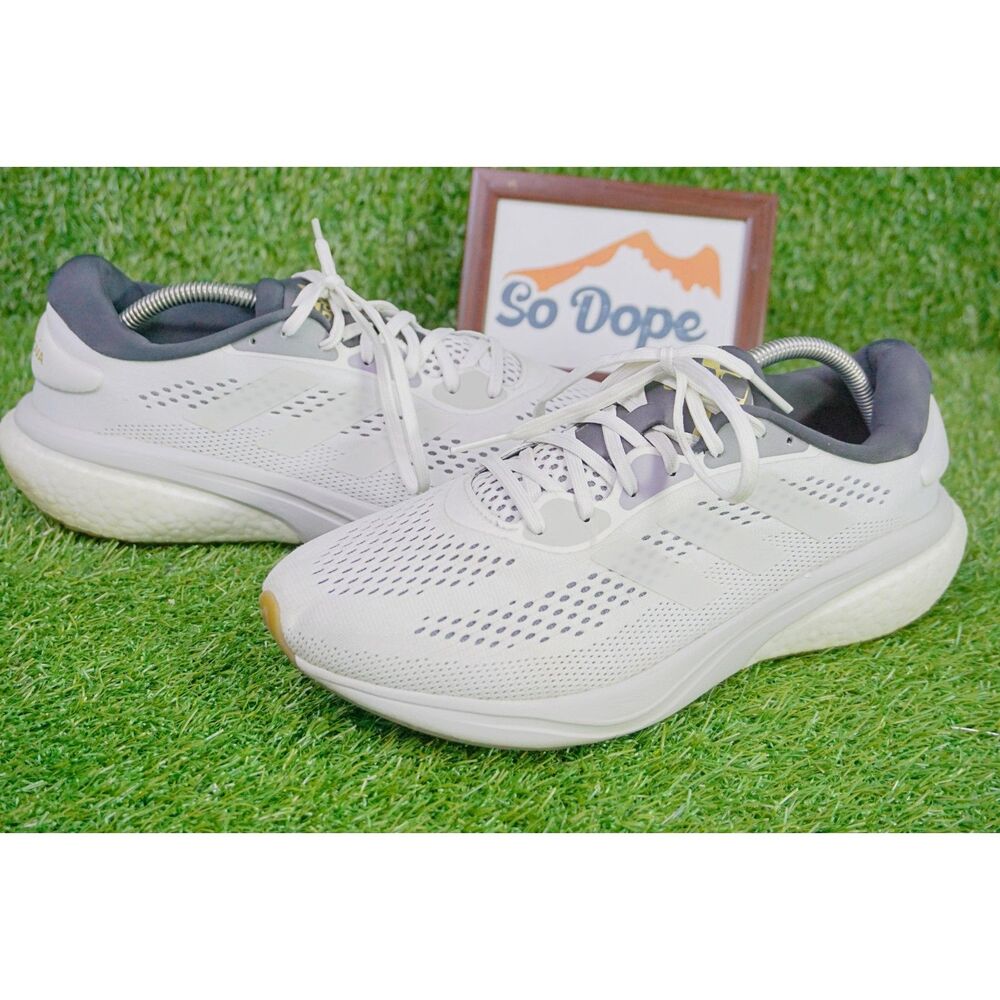 adidas Men's Athletic Running Shoes in White and Gray